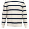 Ivory Navy Blue Stripes 2