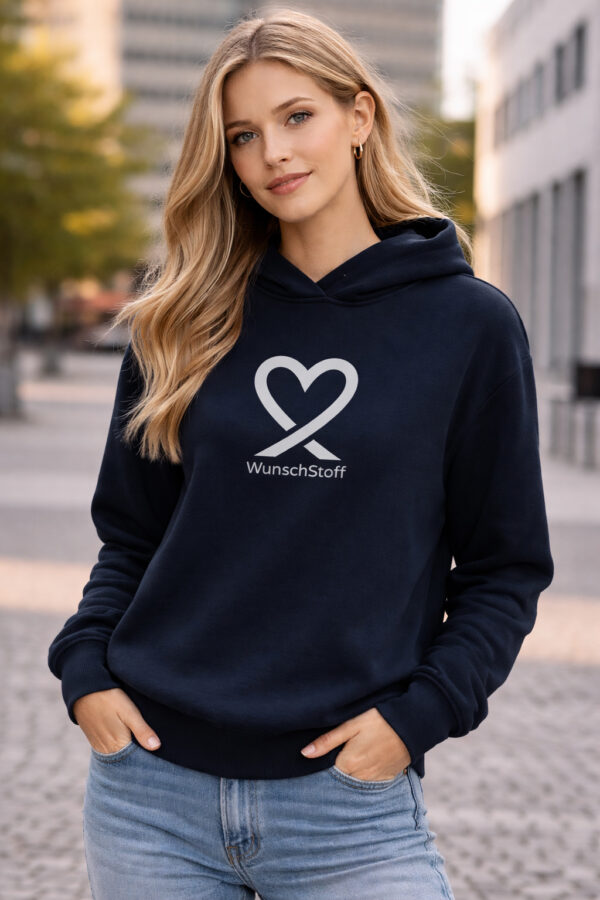 WunschStoff – Originals Oversize Unisex-Kapuzensweatshirt Heart