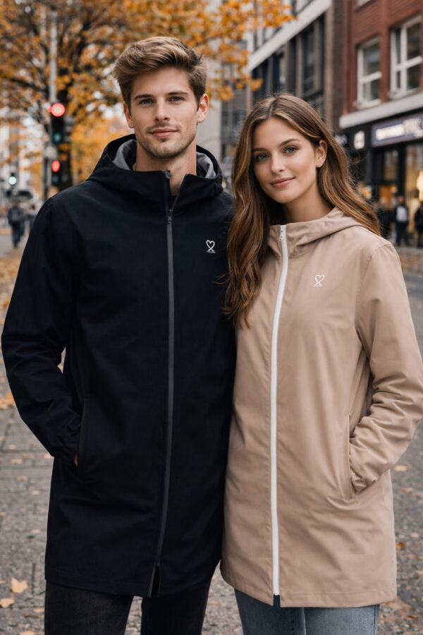 WunschStoff – Originals wasserdichte Unisex-Jacke