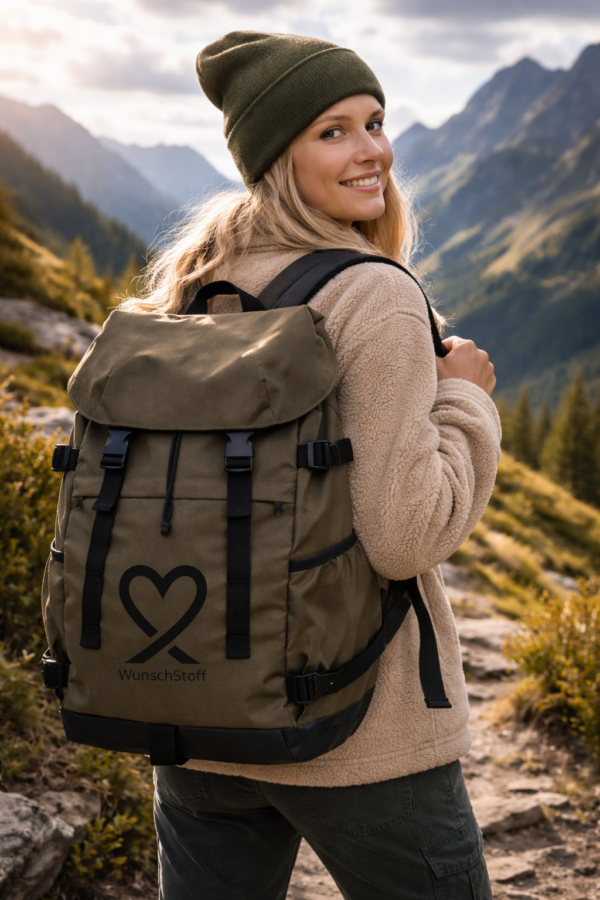 WunschStoff – Originals Umweltfreundlicher Unisex-Rucksack